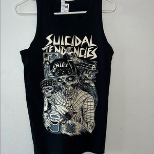 Tultex Black Graphic Tank Top